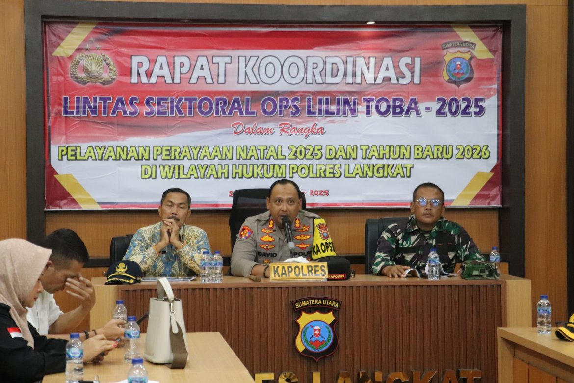 Rakor Lintas Sektoral Ops Lilin TOBA 2025, Polres Langkat Perkuat Sinergi Pengamanan Natal dan Tahun Baru.