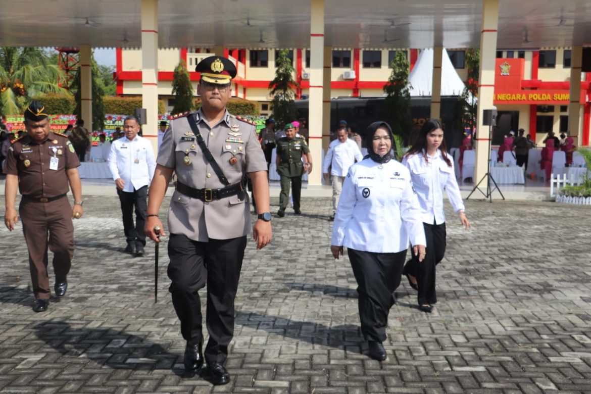Kapolda Sumut Pimpin Upacara Penutupan dan Pelantikan 150 Bintara Polri di SPN Hinai.