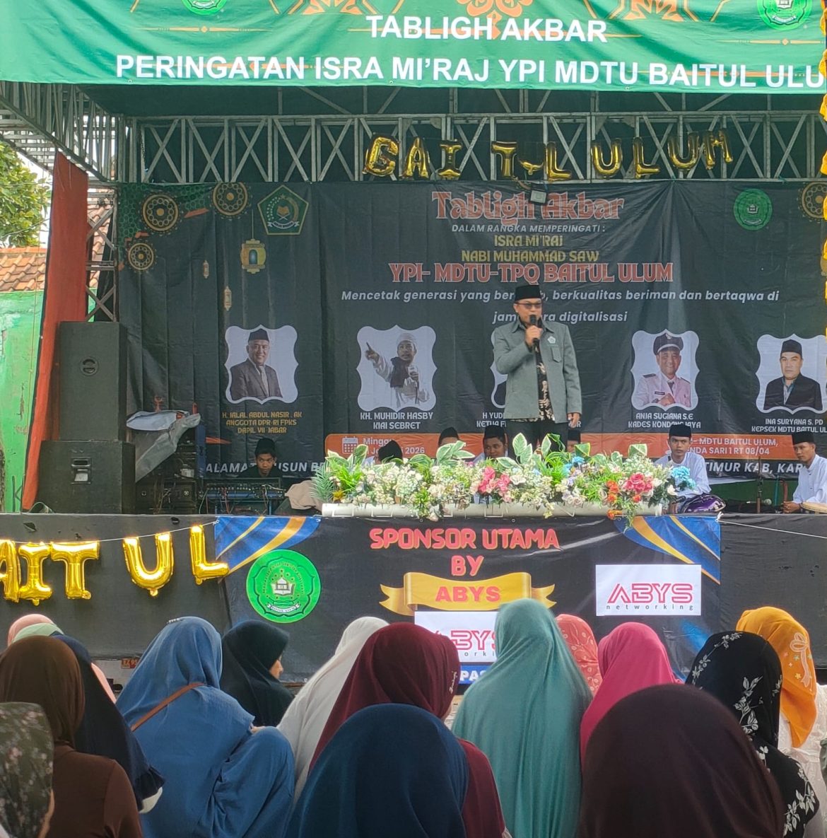 Warga Kondang Jaya Antusias Ikuti Tabligh Akbar Isra Mi’raj Nabi Muhammad SAW