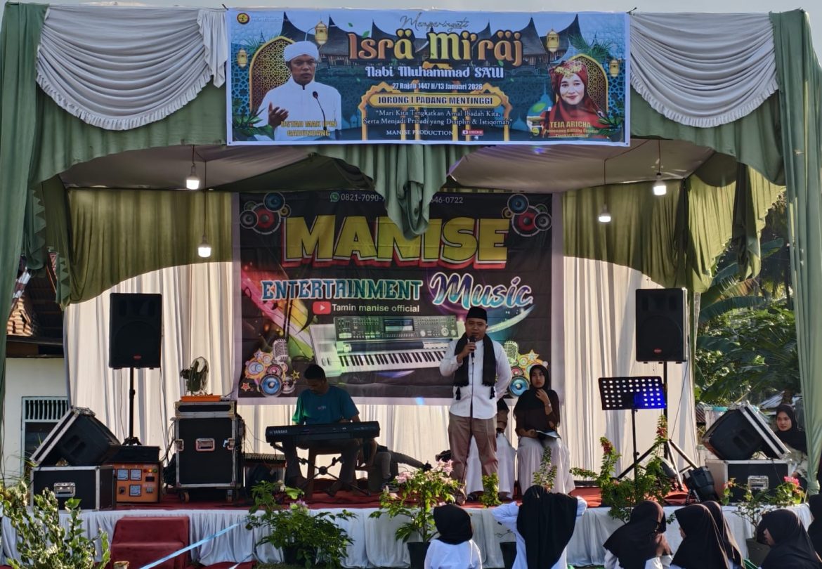 Peringatan Isra Mikraj Nabi Muhammad SAW Digelar Spektakuler di Jorong 1 Padang Matinggi