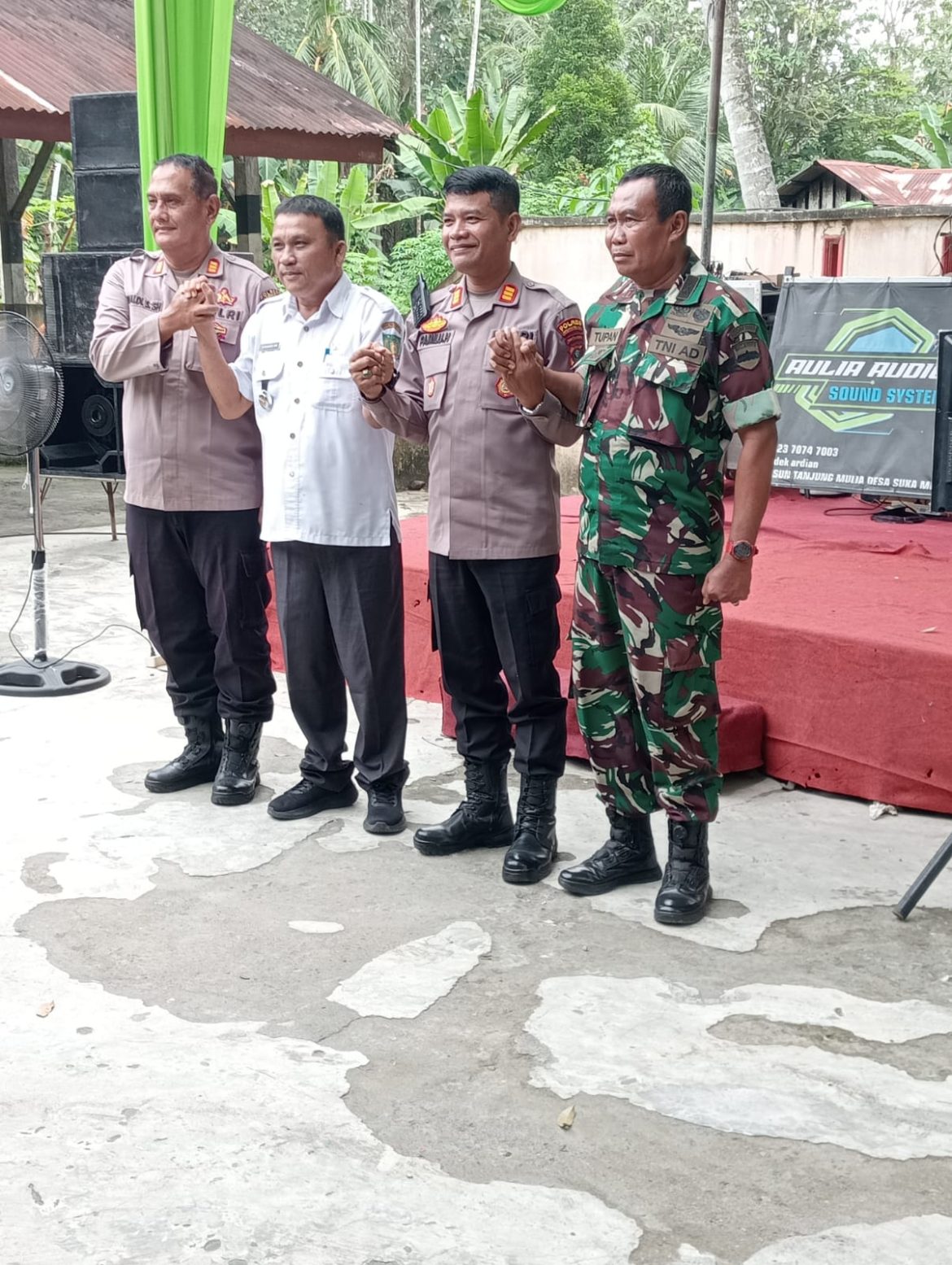 Acara Pisah Sambut Kapolsek Kecamatan Secanggang Yang Lama dan Yang Baru.