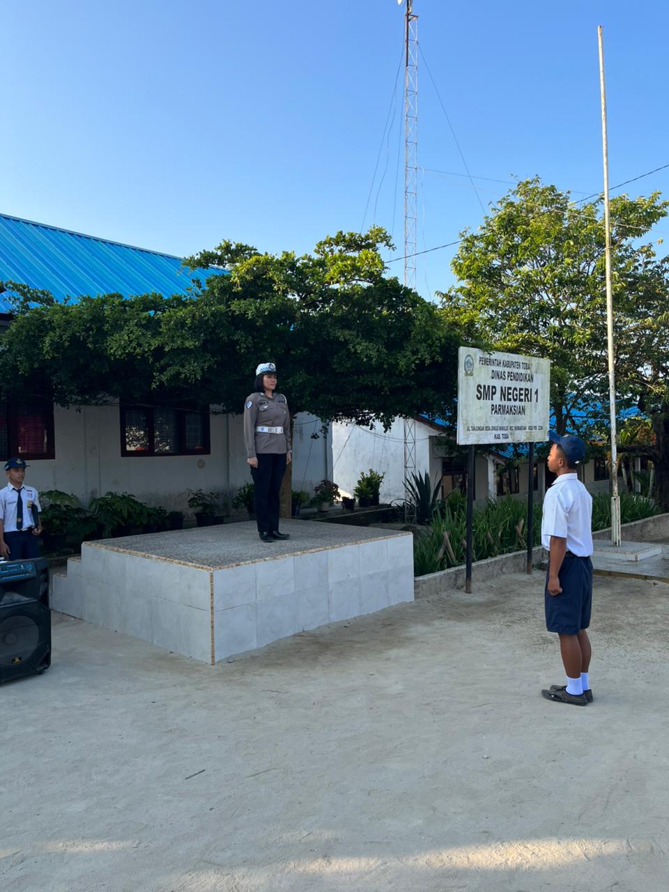 Satlantas Polres Toba Ajak Pelajar Jauhi Narkoba, Balap Liar dan Knalpot Brong