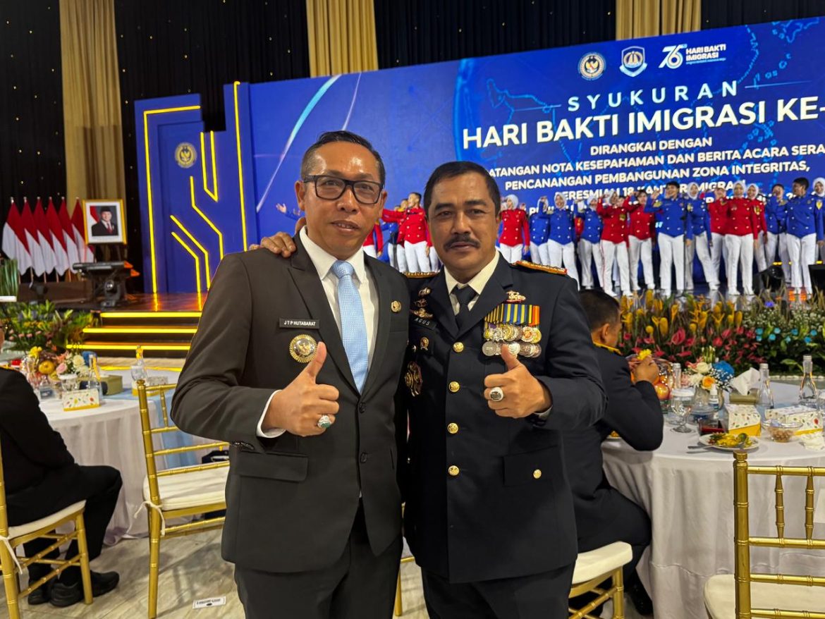 ‎Bupati Tapanuli Utara Hadiri Syukuran Hari Bakti Imigrasi ke-76 dan Peresmian Kanim Kelas III Non TPI Tapanuli Utara