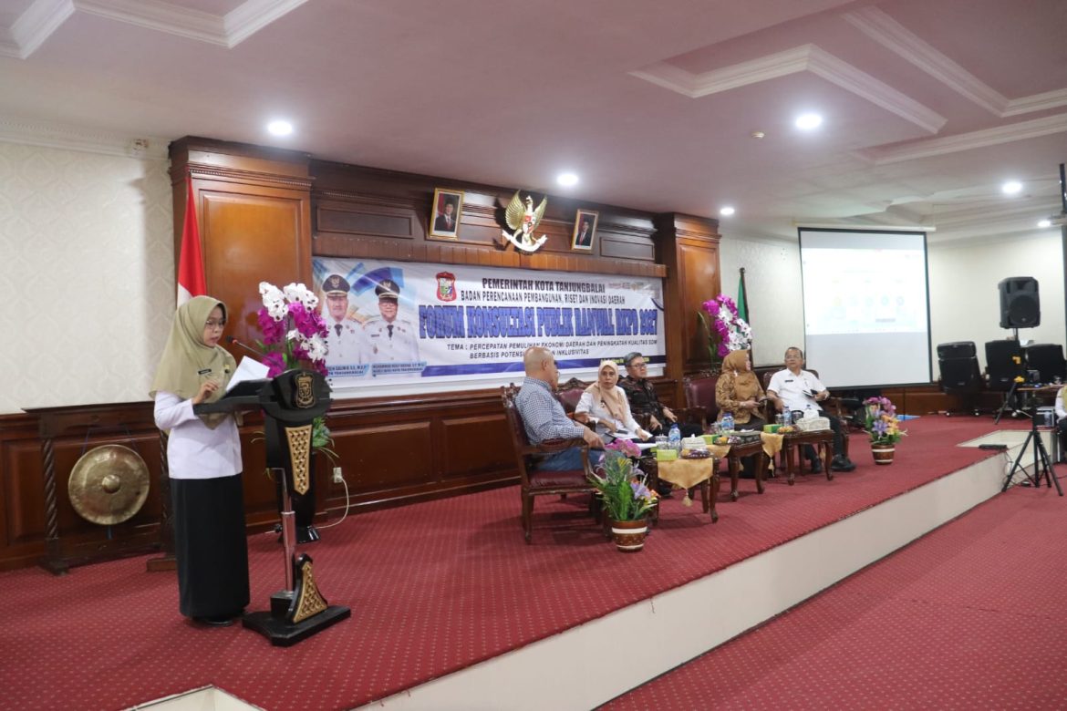 Peningkatan SDM dan Strategi Inovasi Daerah, Pemko Tanjungbalai Gelar Konsultasi Publik Ranwal RKPD 2027