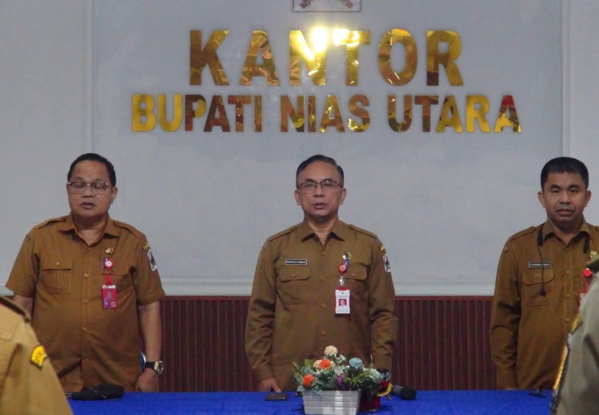 Pemkab Nias Utara Laksanakan Serah Terima Jabatan Pejabat Pimpinan Tinggi Pratama