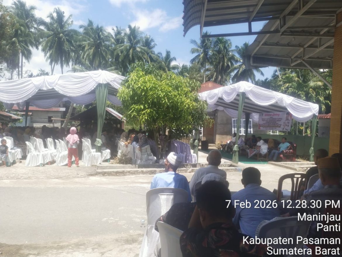 Ketua Komisi II DPRD Sumbar Khairuddin Simanjuttak Gelar Reses di Dapil IV Pasaman–Pasaman Barat, Terima Aspirasi Warga Nagari Panti