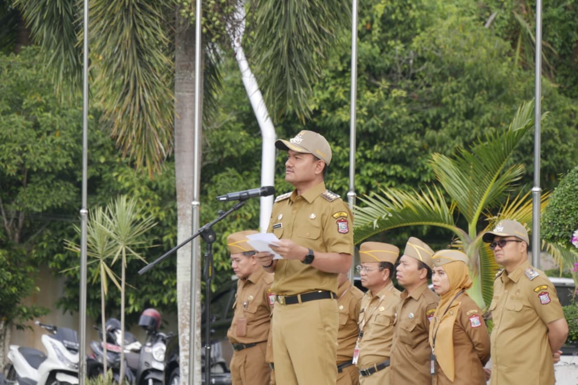 Wali Kota Tanjungbalai Mahyaruddin Salim, Pimpin Apel Pagi (ASN)