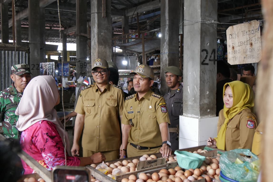 Wali Kota Tanjungbalai Bersama Forkopimda Sidak Pasar, Antisipasi Kenaikan Harga Bahan Pokok