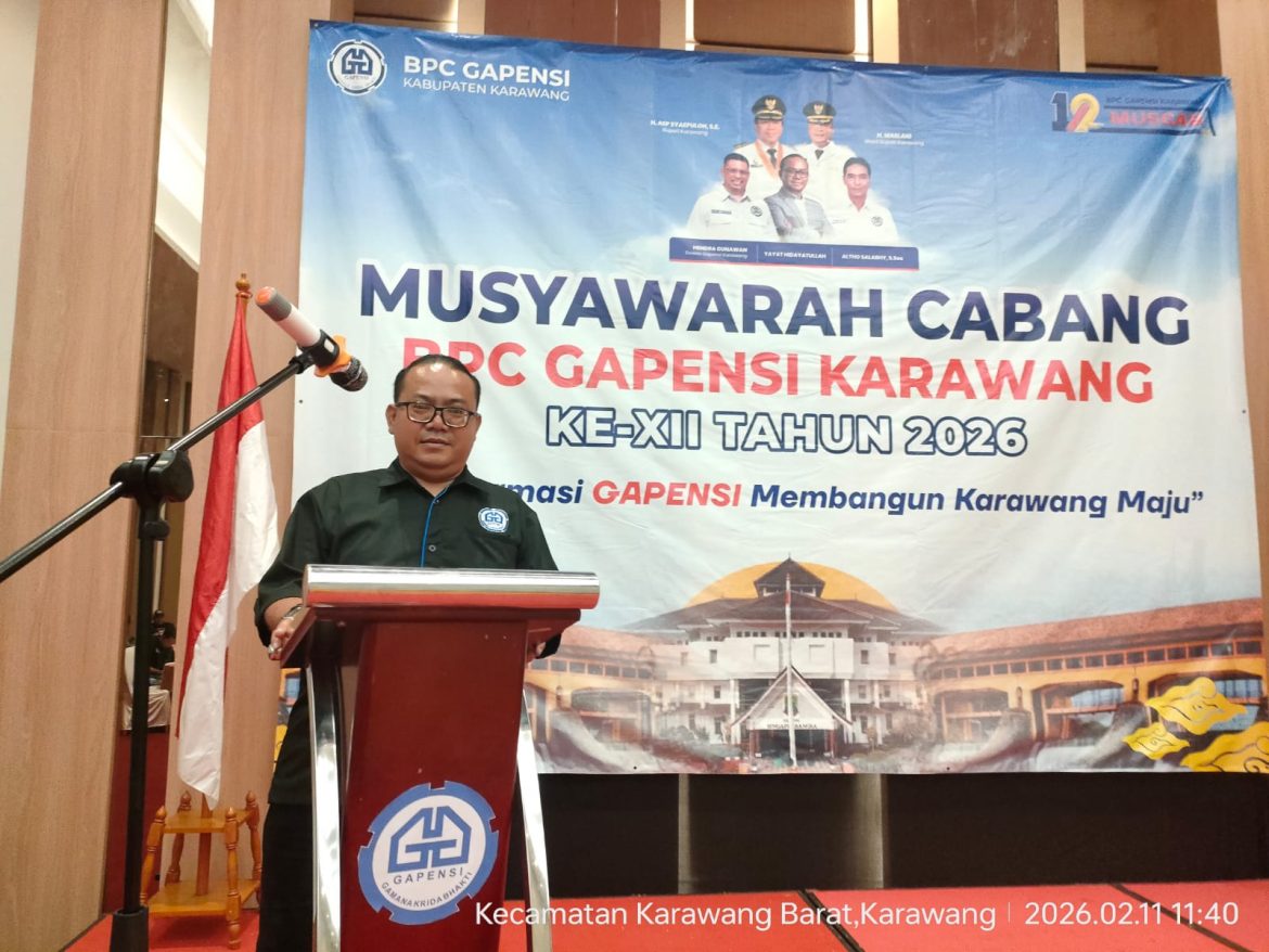 Yayat Hidayatullah Terpilih Aklamasi Pimpin BPC Gapensi Karawang Periode 2026–2031