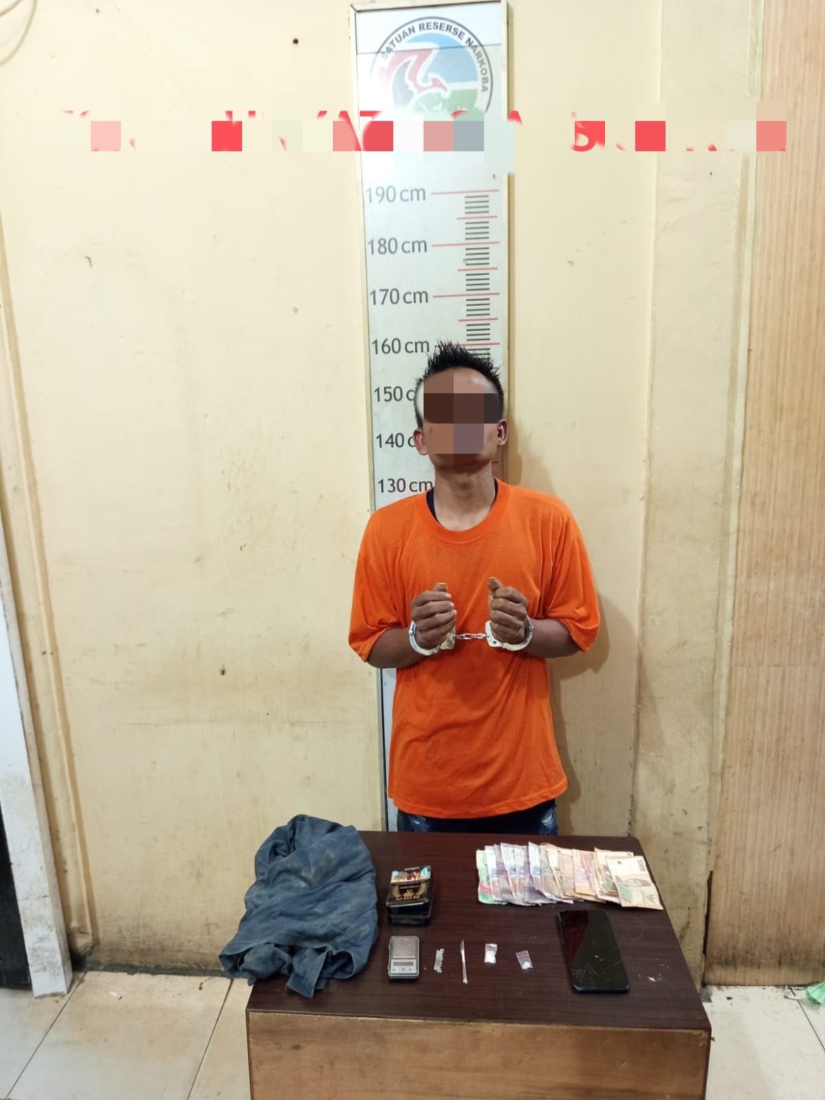 Satresnarkoba Polres Langkat Tangkap Pelaku Penyalahgunaan Sabu di Brandan Barat.