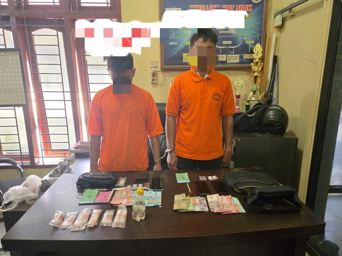 Polres Langkat Terima Pelimpahan Dua Diduga Pelaku Narkotika dari Pos Kamla Pangkalan Susu.