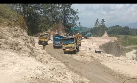 Pemilik Galian Tanah Urug di Duga Tidak Mengantongi Izin