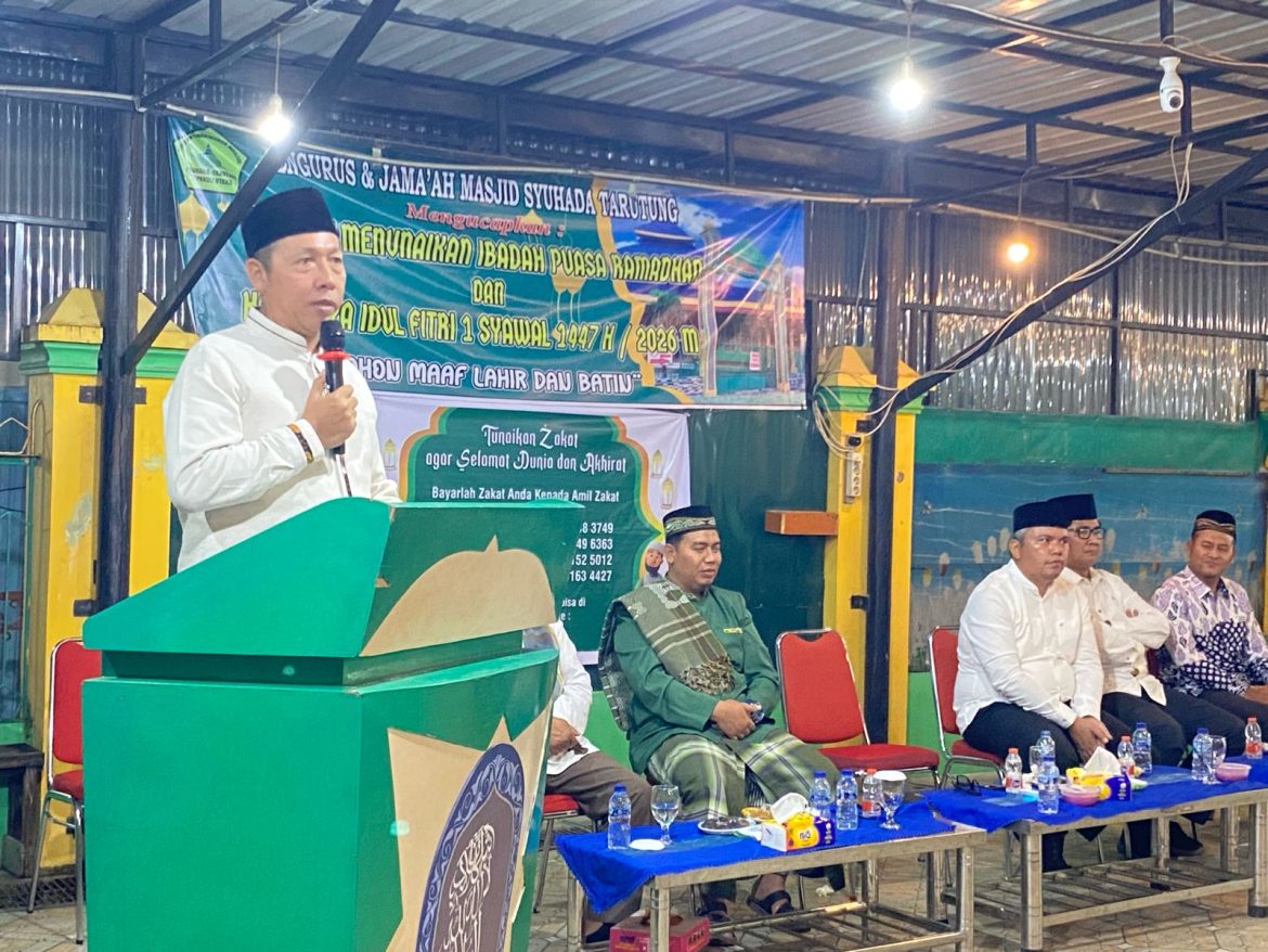 Bukber di Mesjid Syuhada Tarutung, Bupati Tapanuli Utara ajak seluruh warga jaga toleransi.