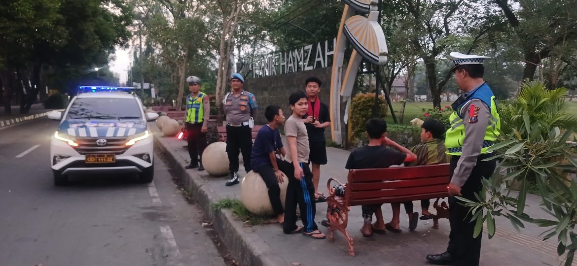 Patroli Asmara Subuh, Polres Langkat Jaga Kamtibmas Tetap Kondusif.