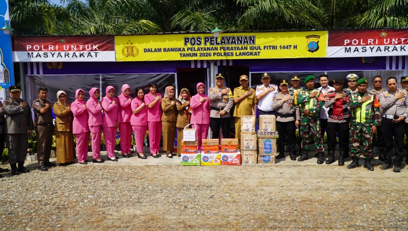 Kapolres Langkat Bersama Bupati Tinjau Pos Pelayanan, Pastikan Kesiapan Pengamanan dan Pelayanan Masyarakat.