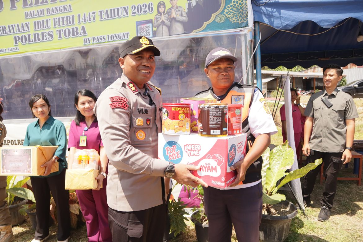 Forkopimda Toba Tinjau Pos Pengamanan Lebaran, Kapolres Himbau Pemudik Agar Ekstra Waspada Saat Berkendara dan Mudik Lebaran