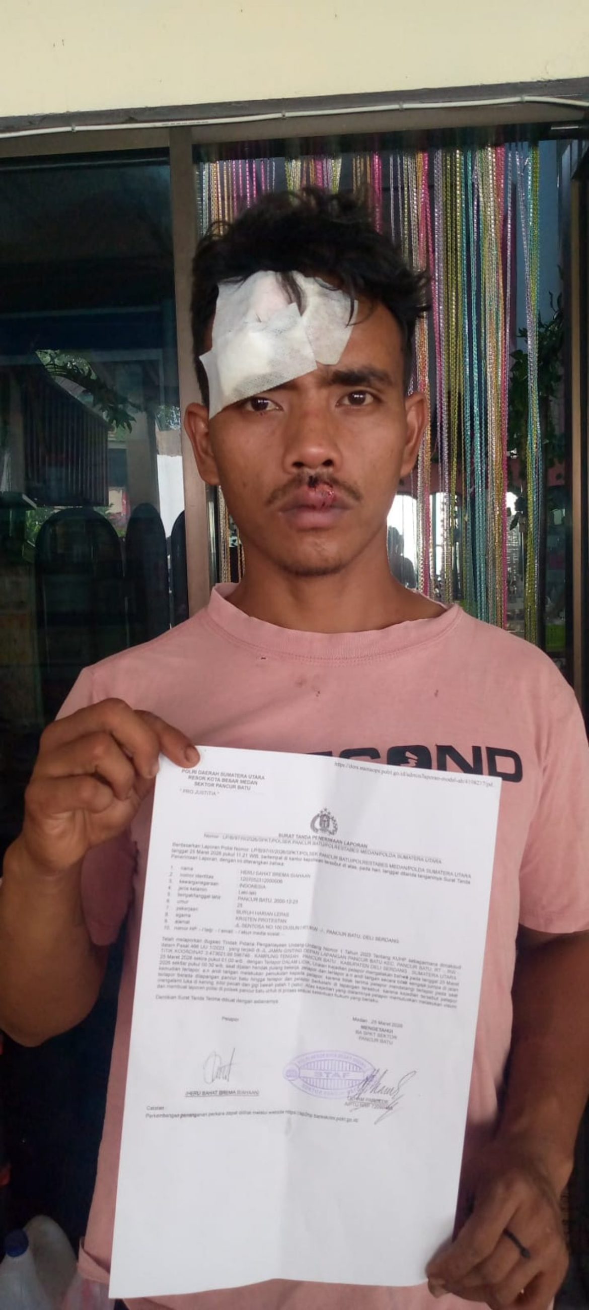 ​Di Bawah Pengaruh Miras, Pemabuk Arogan di Pancur Batu Hajar Pekerja Keras hingga Gigi Patah