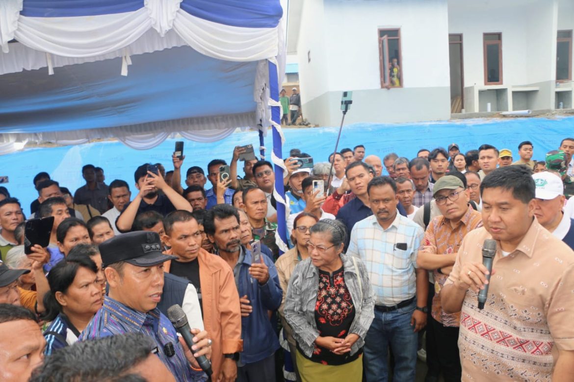 Bupati Tapanuli Utara sambut Kunker Menteri PKP dan Mendagri Tinjau Progress Pembangunan Huntap