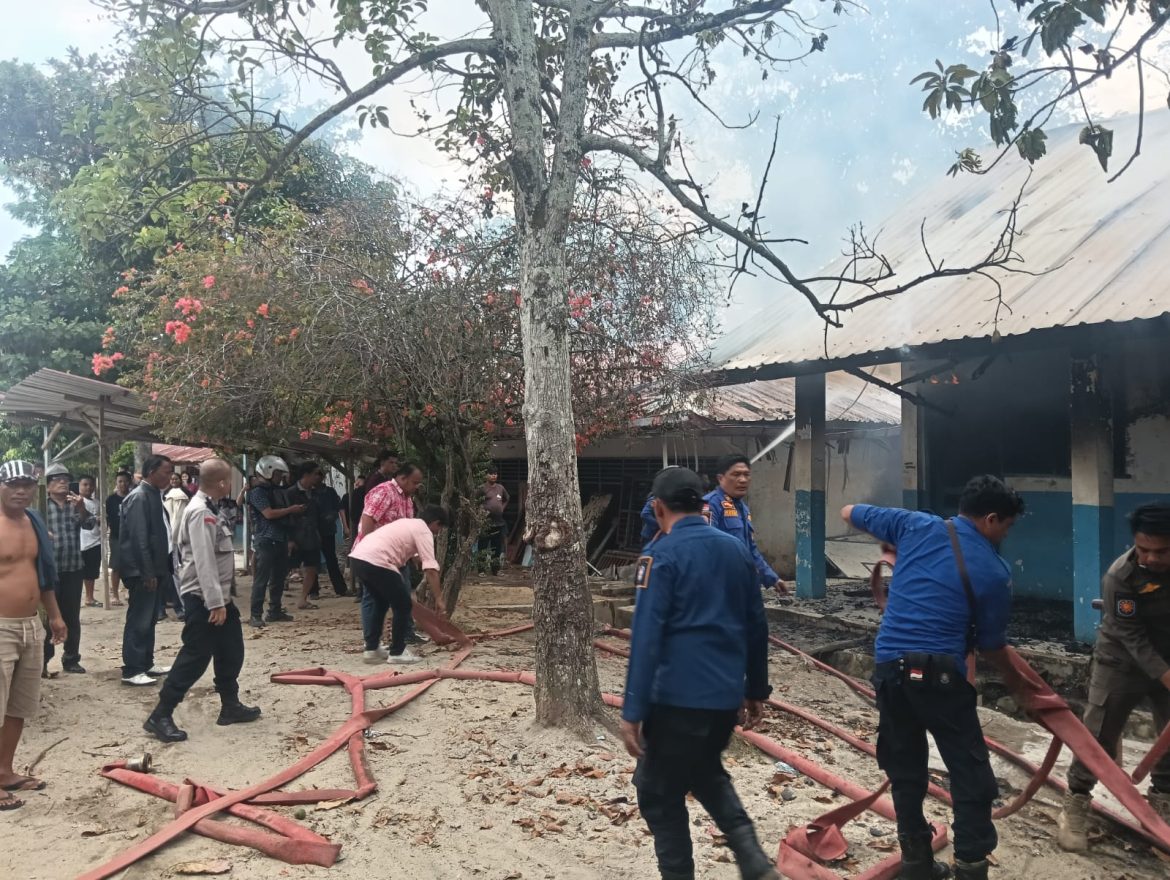 Polisi Masih Selidiki Penyebab Kebakaran di Sekolah SMPN 4 Balige