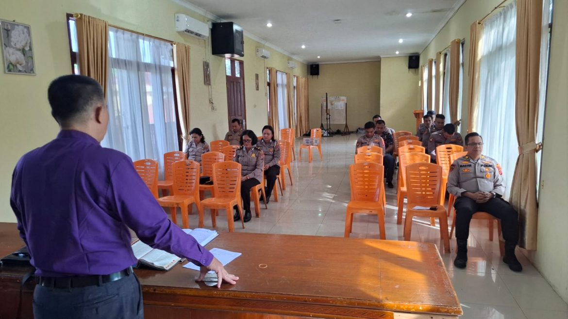 Polres Langkat Gelar Binrohtal, Perkuat Iman dan Integritas Personel