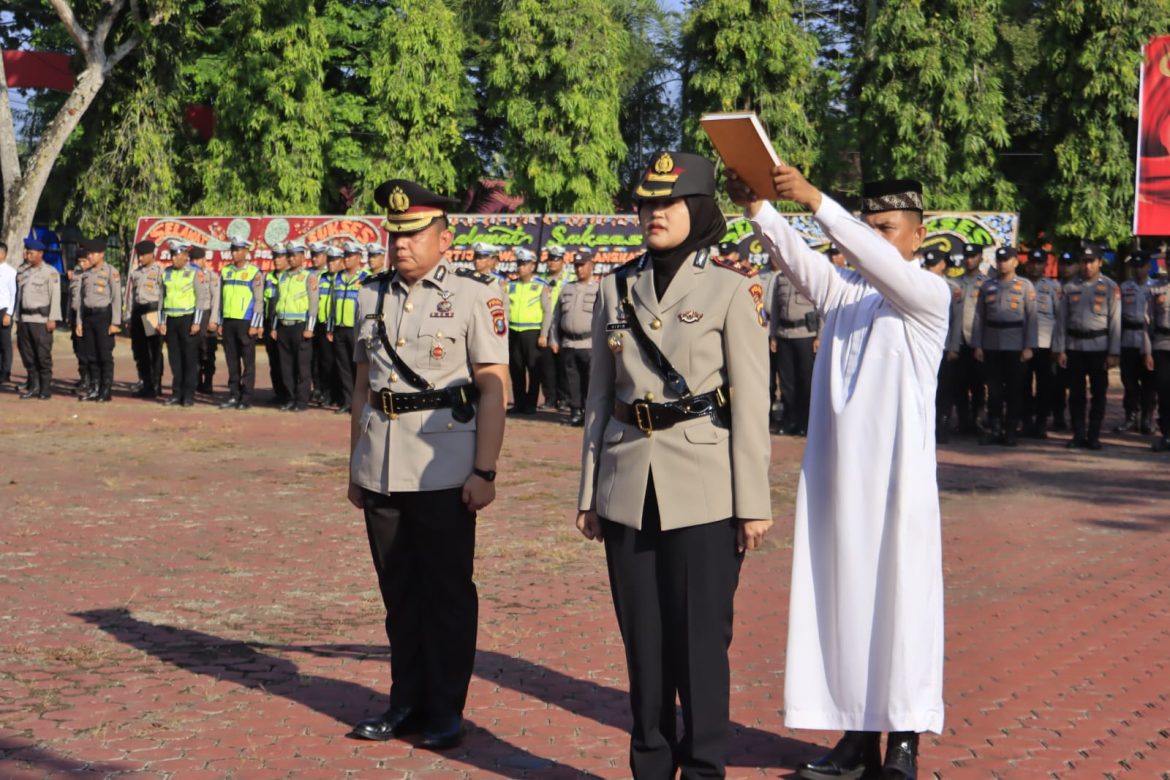Sertijab Wakapolres Langkat, Kapolres Tekankan Soliditas dan Dedikasi, Kompol Vivin Ayuningtias Resmi Menjabat.