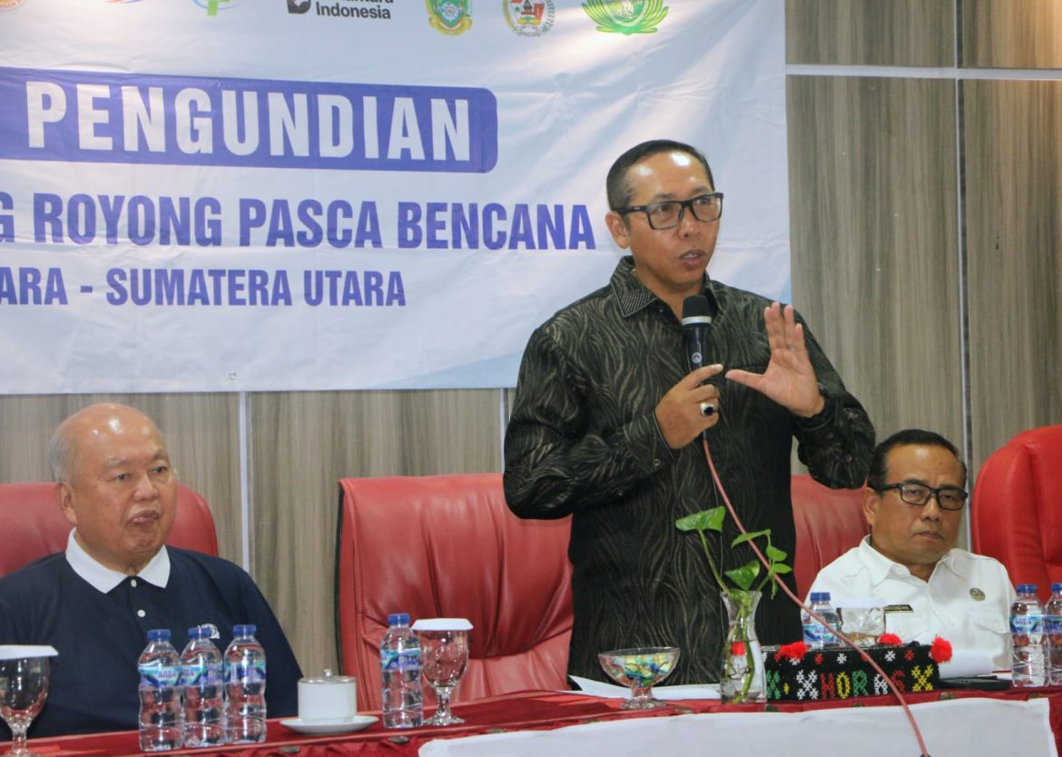 Bupati Tapanuli Utara Pimpin Verifikasi dan Pengundian 70 Unit Hunian Tetap ‘Kampung Parsaoran Nauli’ Adiankoting