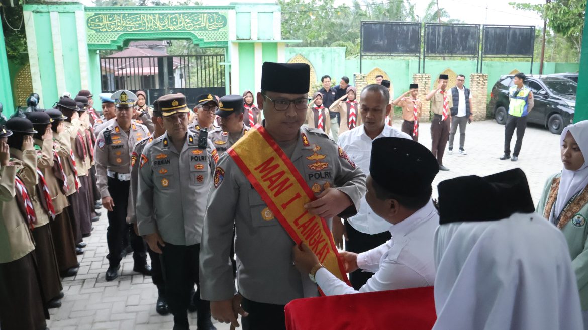 Kapolres Langkat Bina Pelajar di MAN 1 Langkat, Tekankan Disiplin, Bijak Bermedsos dan Jauhi Kenakalan Remaja.