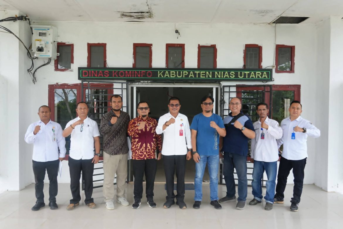 Pembangunan Layanan Akses Internet Gratis di Tribun Nias Utara dan Taman Kasih Segera Beroperasi Juli 2026
