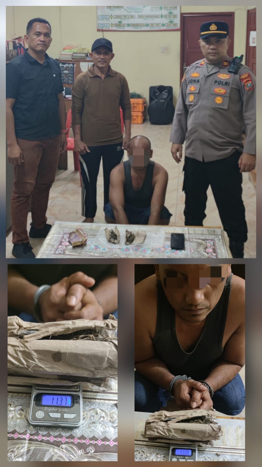 Polsek Gebang Gerak Cepat Ungkap Peredaran Ganja, Satu Pelaku Berhasil Diamankan