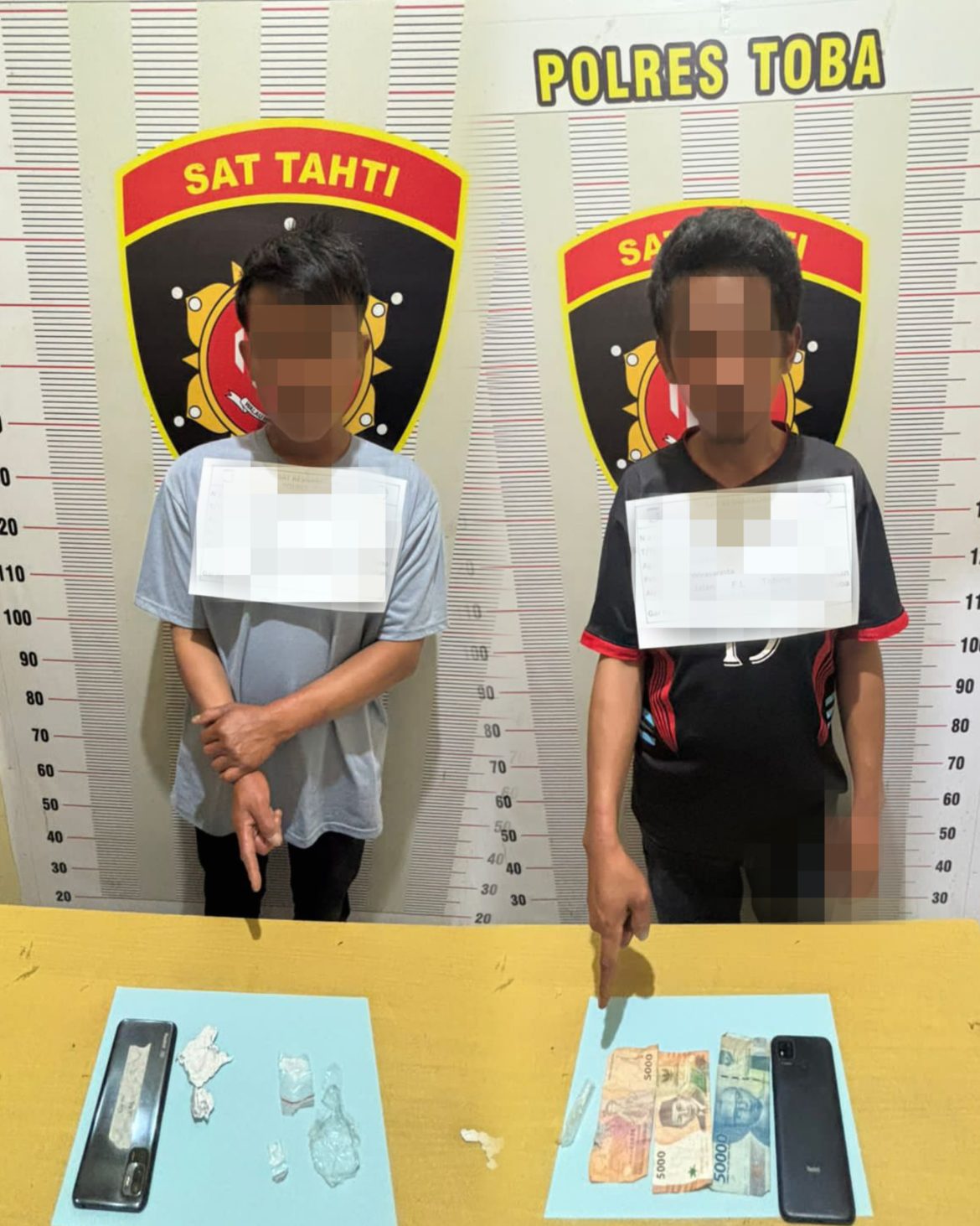 Satres Narkoba Polres Toba Bongkar Peredaran Sabu di Balige, Dua Pria Diamankan