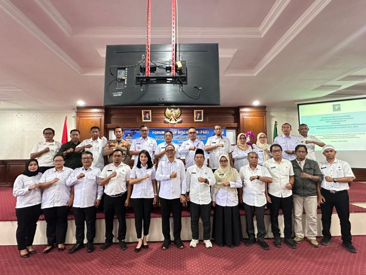 Pemko Tanjungbalai Gelar FGD Draft Rencana Pembangunan Perumahan dan Kawasan Permukiman