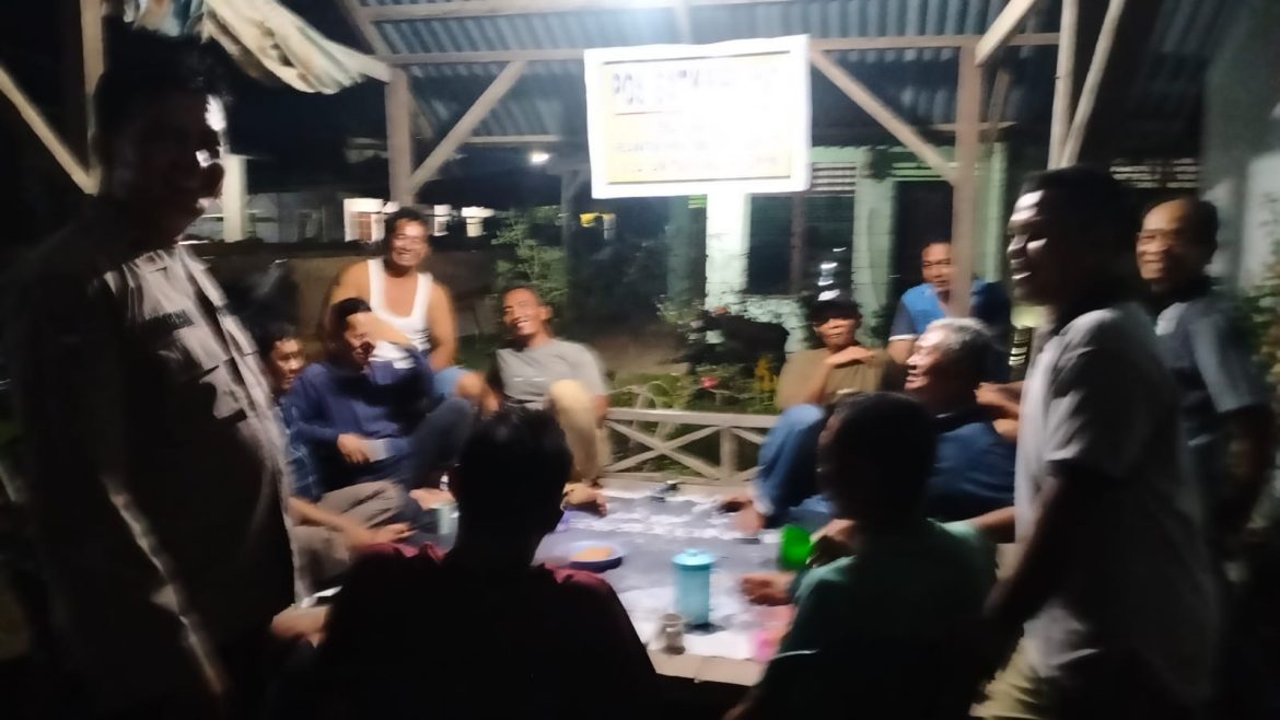 Bhabinkamtibmas Polsek Hinai Intensifkan Monitoring Poskamling, Polres Langkat Ajak Warga Aktif Jaga Kamtibmas.