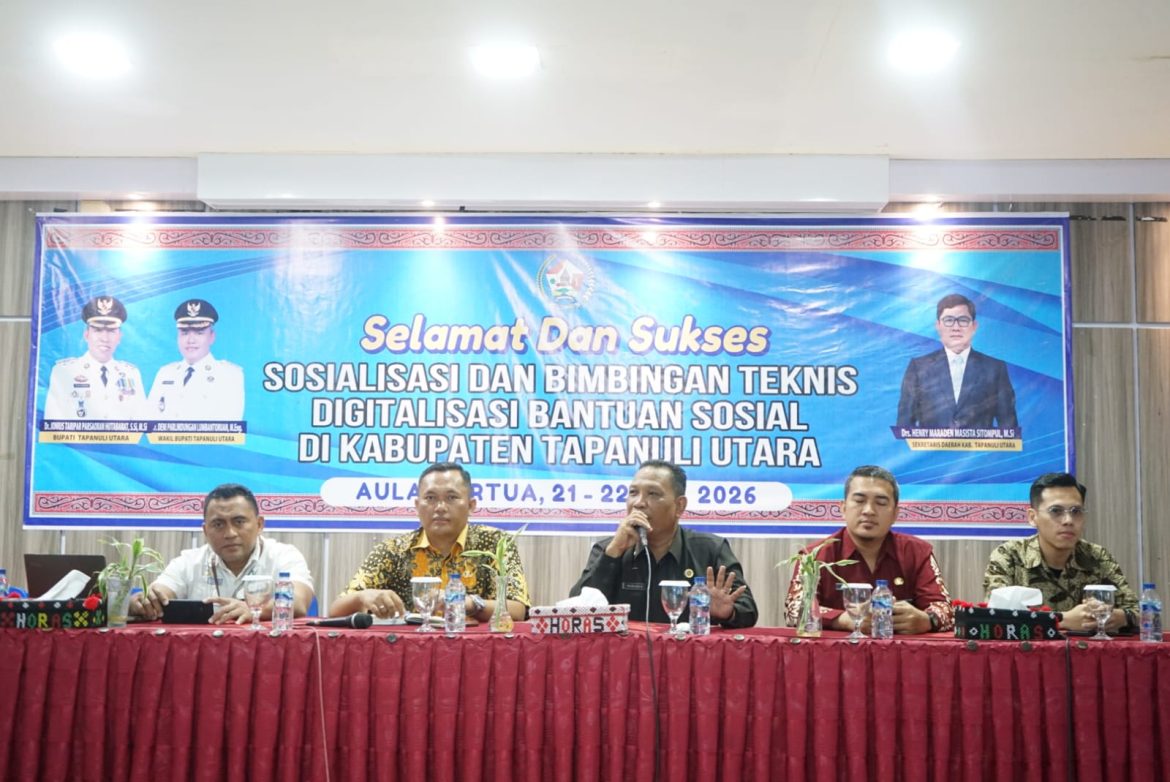 Masuk 42 Daerah Piloting Nasional, Pemkab Taput Gelar ToT Digitalisasi Bantuan Sosial bagi 510 Agen