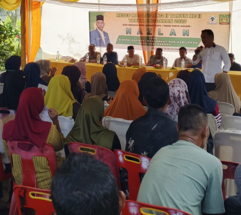 Anggota DPRD Langkat Fraksi GOLKAR Reses di Desa Teluk, Janji Kawal Aspirasi Infrastruktur dan Pertanian.