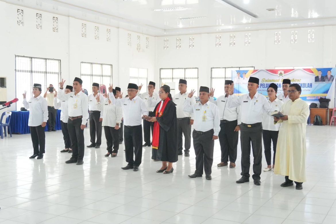 Pemkab Nias Utara Lantik 16 Kepala Sekolah, Wujudkan Tata Kelola Pendidikan yang Profesional dan Berkualitas