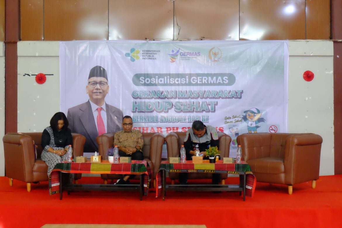 Ratusan Peserta Germas Siborong-borong DPR RI Sihar Sitorus Antusias, Sosialisasi Aman Teratur