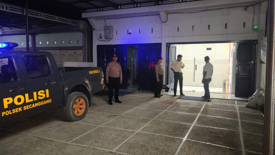 Patroli Polsek Secanggang Perkuat Pengamanan Objek Vital dan Jalur Lintas.