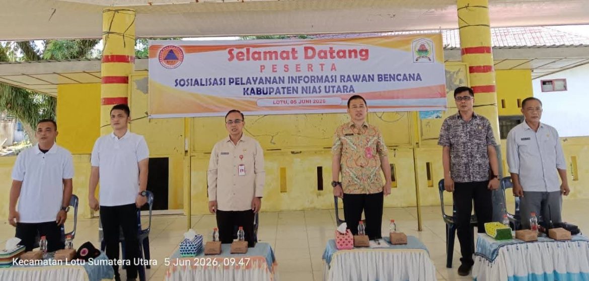 BPBD Nias Utara Gelar Sosialisasi Pelayanan Informasi Rawan Bencana Tahun 2026