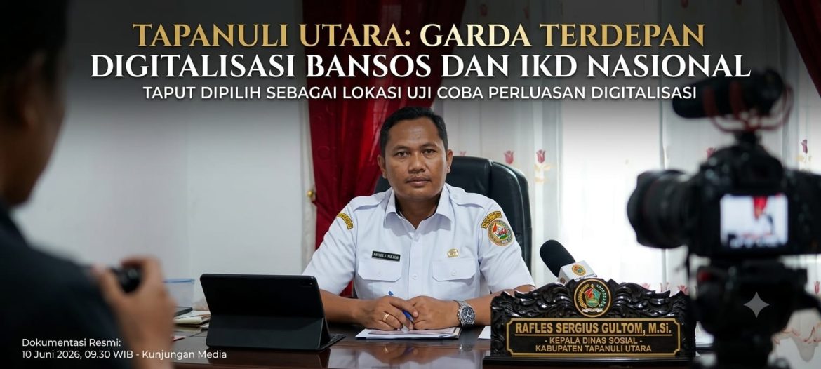 Taput Terpilih Jadi Lokasi Uji Coba Nasional Digitalisasi Bansos, Kadinsos Tegaskan Kesiapan Transformasi Data Kependudukan.