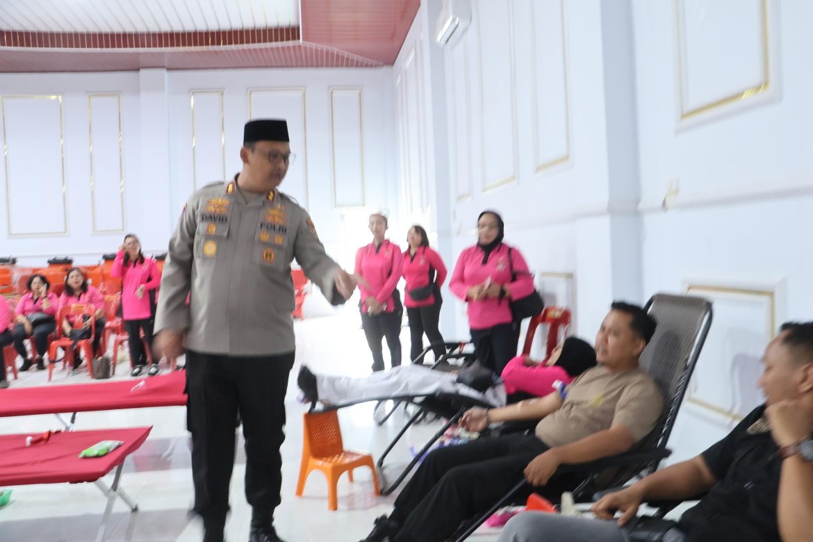 Kapolres Langkat Pimpin Donor Darah Hari Bhayangkara ke-80, Wujud Kepedulian Polri untuk Masyarakat.