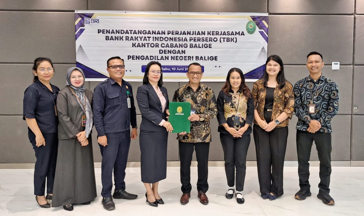 Berjalan Sukses, BRI Cabang Balige Penandatangan MoU dengan PN Balige Terkait Produk dan Pelayanan Hukum