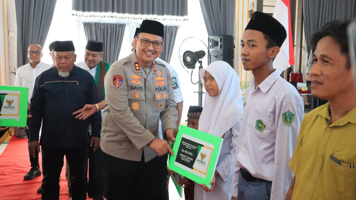 Kapolres Langkat Apresiasi Pendistribusian Bantuan Baznas untuk Masyarakat yang Membutuhkan.