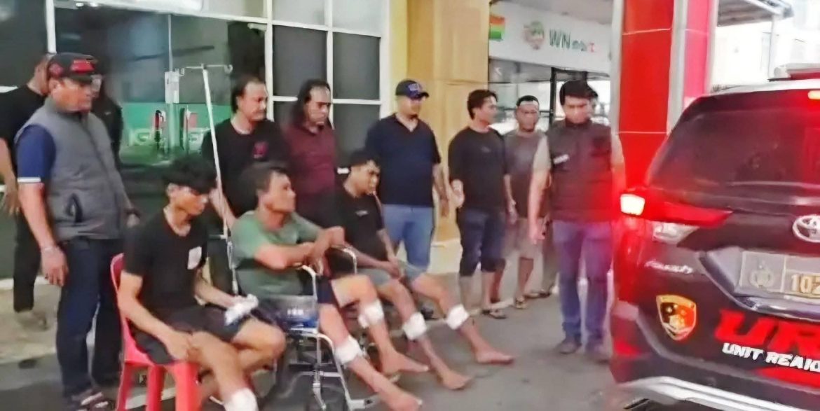 Tim Jatanras Poldasu Grebek Markas Begal Sadis di Pajak Uka Marelan, 8 Pelaku Diamankan 3 Diantaranya Didor.