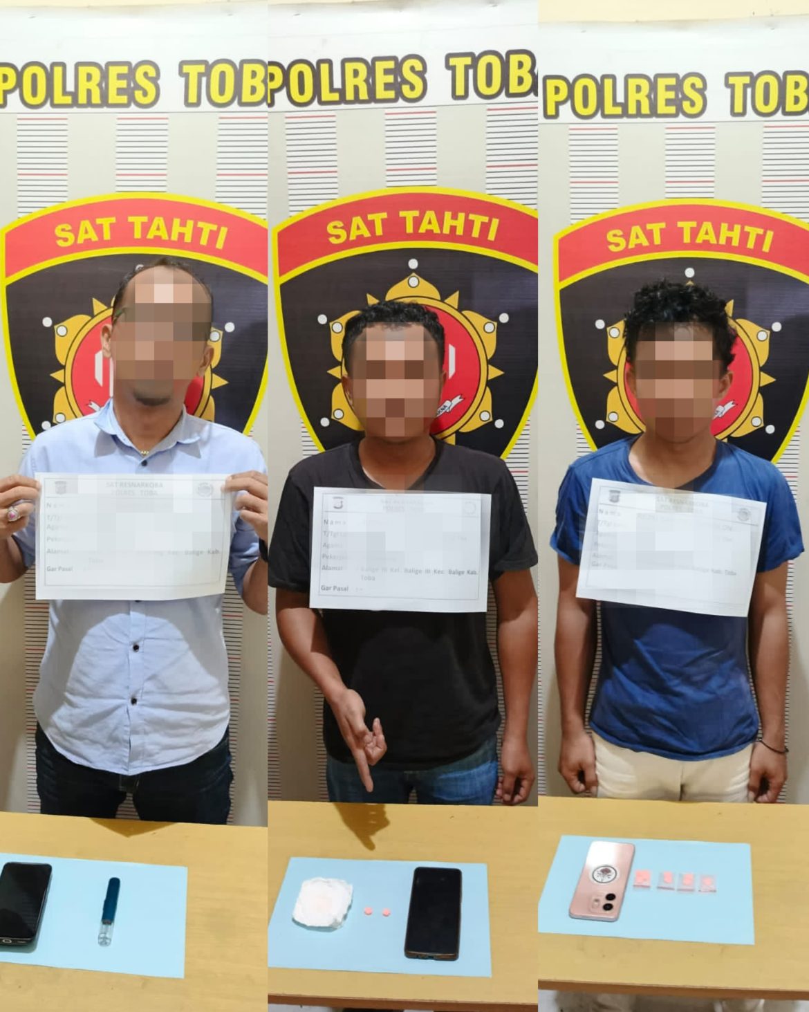 GREBEK SARANG NARKOBA DI THM ZIOR BALIGE, POLRES TOBA AMANKAN 15 ORANG DAN SITA PIL EKSTASI