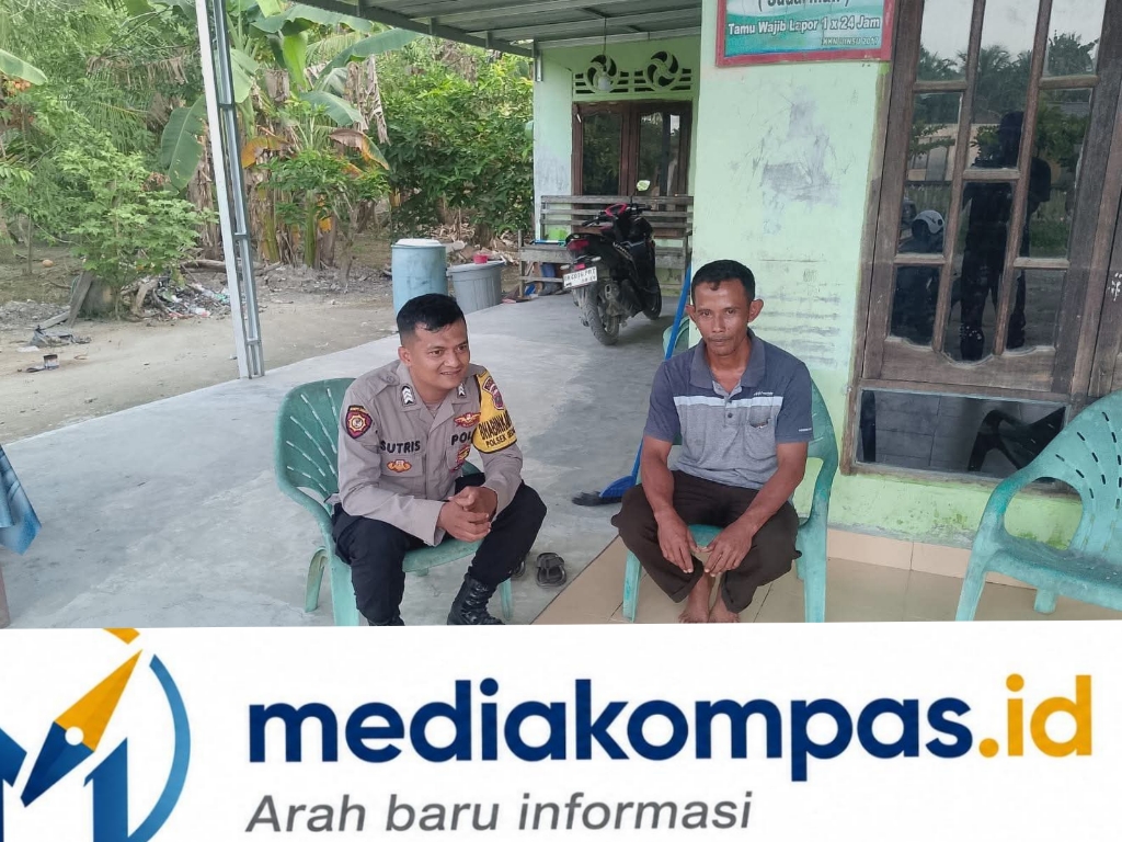 Bhabinkamtibmas Kelurahan Hinai Kiri Polsek Secanggang Laksanakan Sambang Desa dan Silaturahmi dengan Warga.