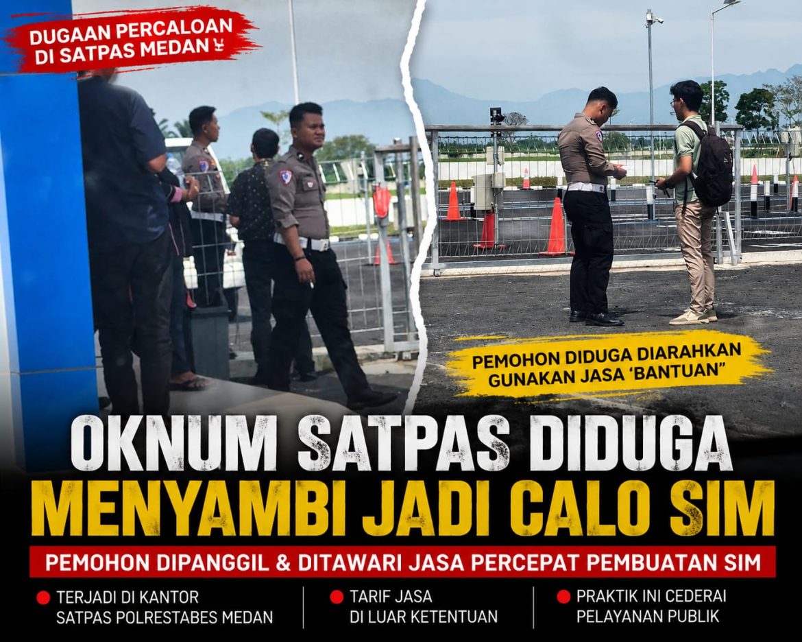 Dugaan Percaloan SIM Muncul di Satpas Polrestabes Medan