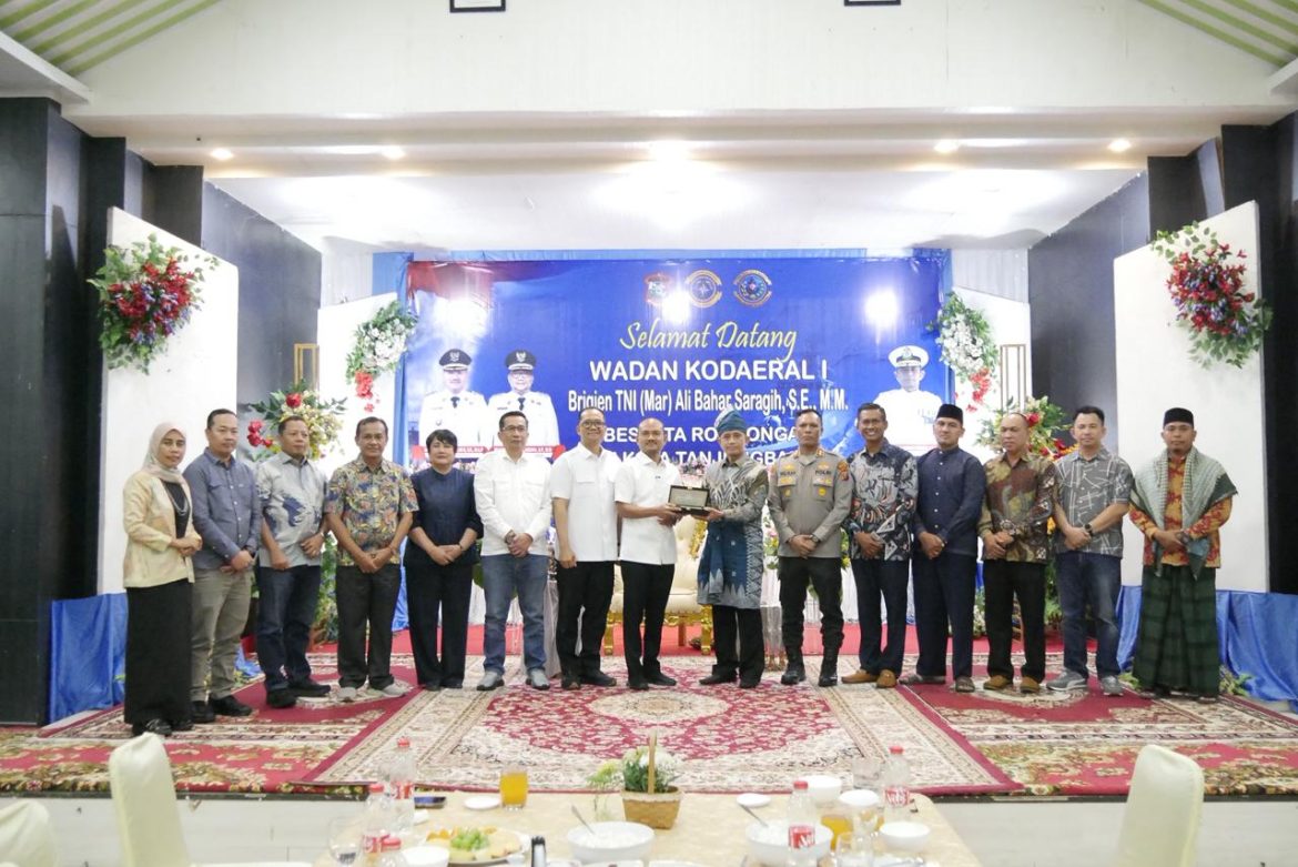 Wali Kota Mahyaruddin Salim Sambut Brigjen TNI Mar Ali Bahar Saragih di Kota Tanjungbalai