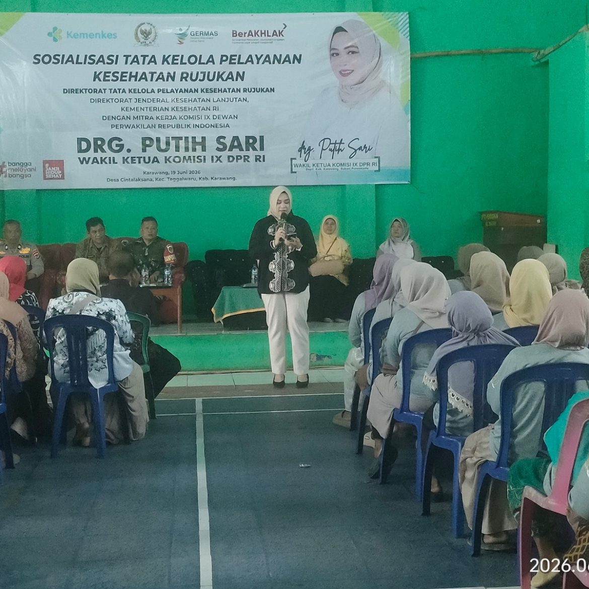 Bersama Kemenkes RI, Drg. Putih Sari Sosialisasikan Tata Kelola Pelayanan Kesehatan Rujukan di Tegalwaru