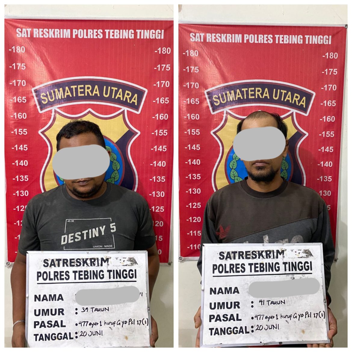Jatanras Elang Sakti Polres Tebing Meringkus Dua Pelaku Pencurian di Gudang Logistik PLN