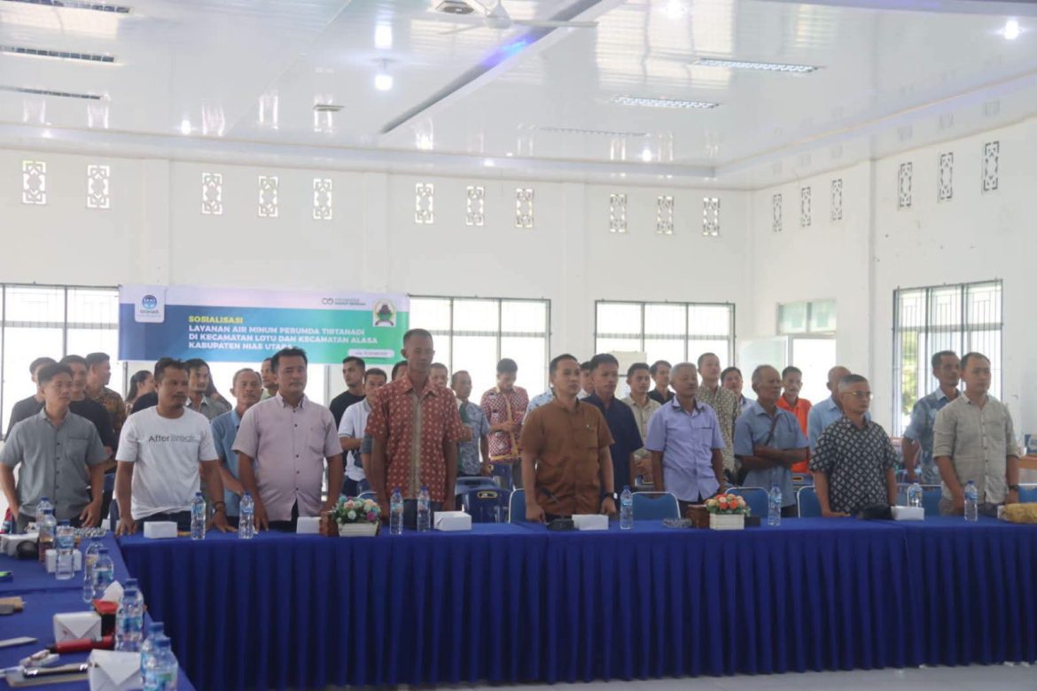 Pemuda Tirtanadi Sosialisasikan Status Pelanggan dan Tarif Air Minum di Tiga Kecamatan Nias Utara